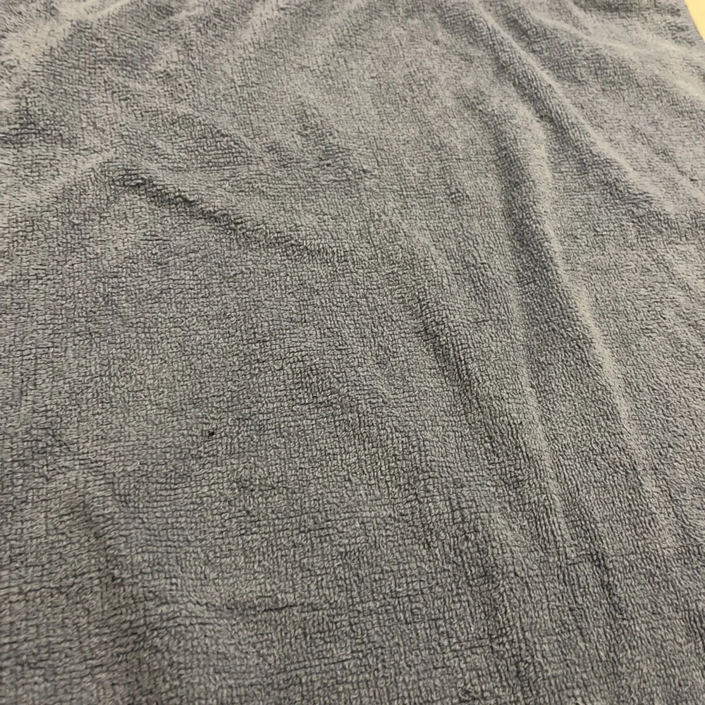 Vintage Hand Towel‎ Elizabeth Gray JC Penney Denim Blue Ivory Lace Satin Bow